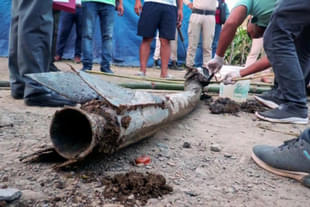 The rocket that landed at former CM's residence in Moirang